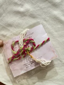 Apricot Kundan Rakhi — 3